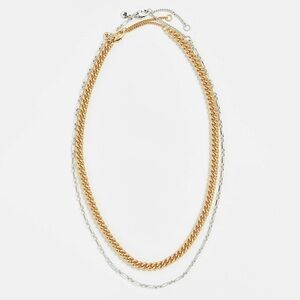 Madewell Mixed Metal Chain Necklace Set